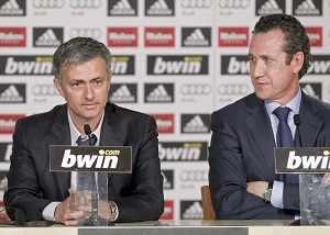 New Real Madrid head coach Jose Mourinho